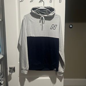 Medium Blue and White New Balance Hoodie/Pullover